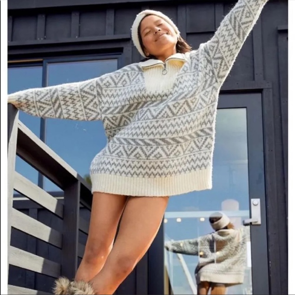 ❄️Fairisle Oversized Sweater *Cozy & Me* size small